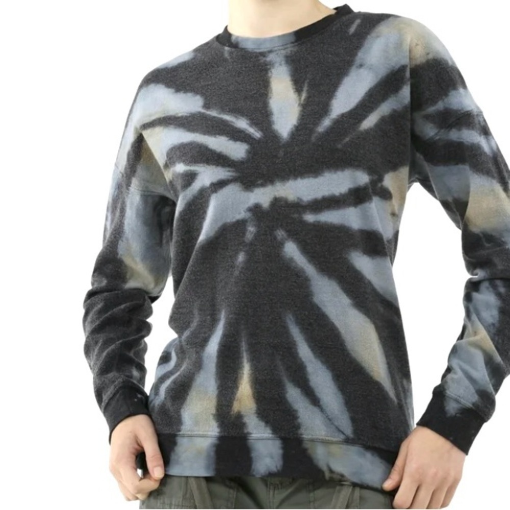 NOBO Oversized pull over Crewneck Tie Dye Sweatshirt Women’s Medium Blue NWT - Picture 8 of 8